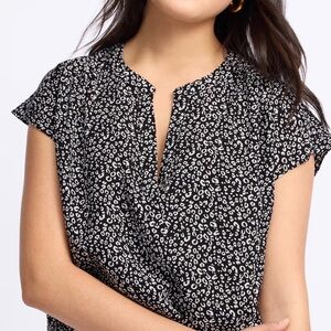 Sugarlips Black and White Floral Blouse NWT